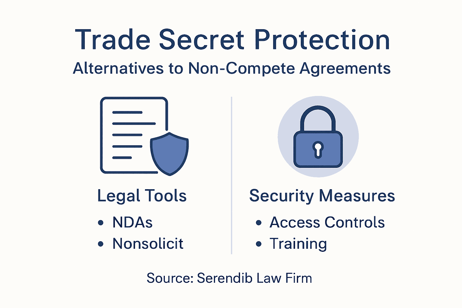 Infographic on alternatives to non-compete agreements