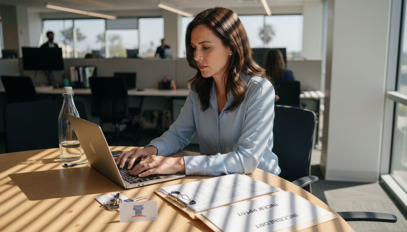 Agent documenting harassment in real estate office