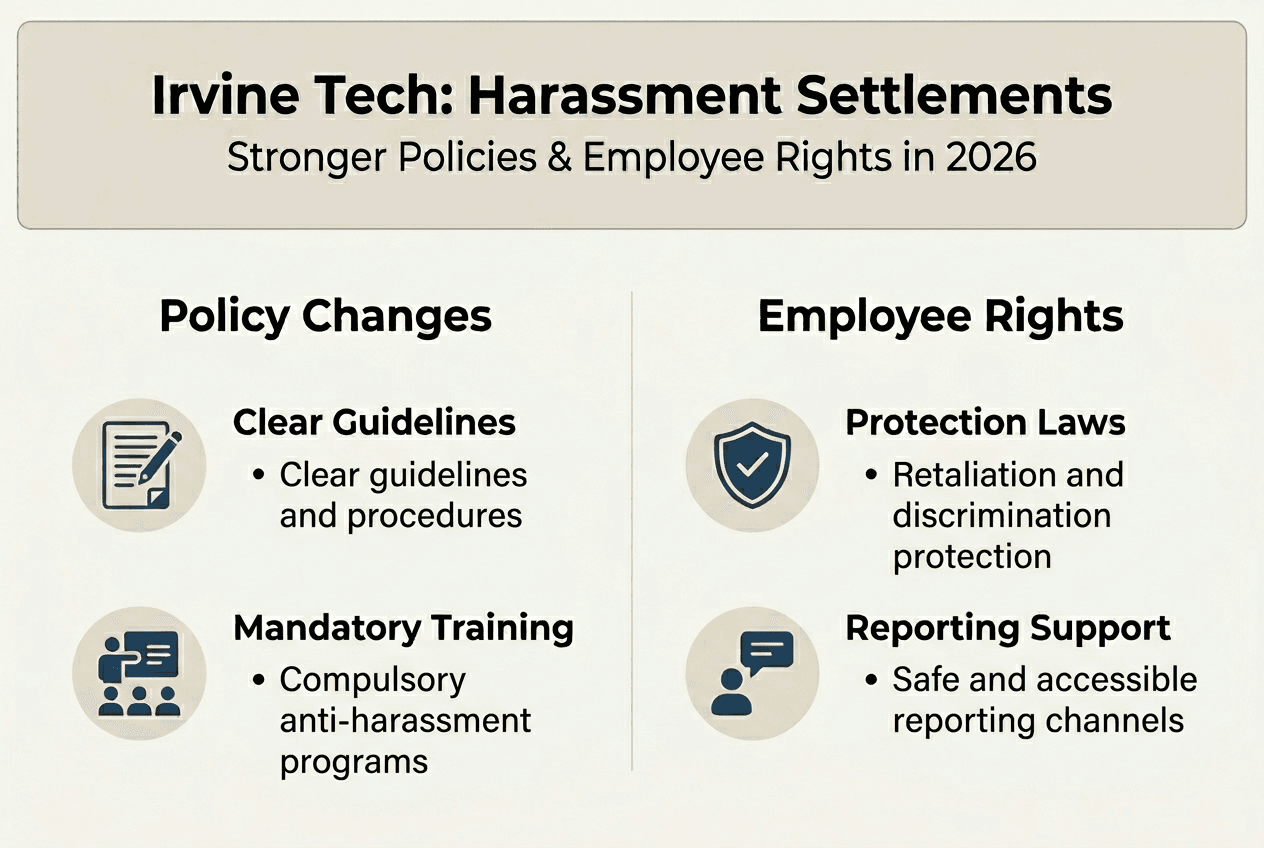 Infographic shows harassment policy changes and rights