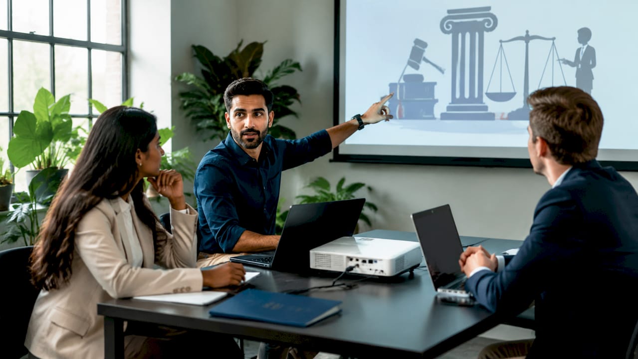 Team discussing wrongful termination claims