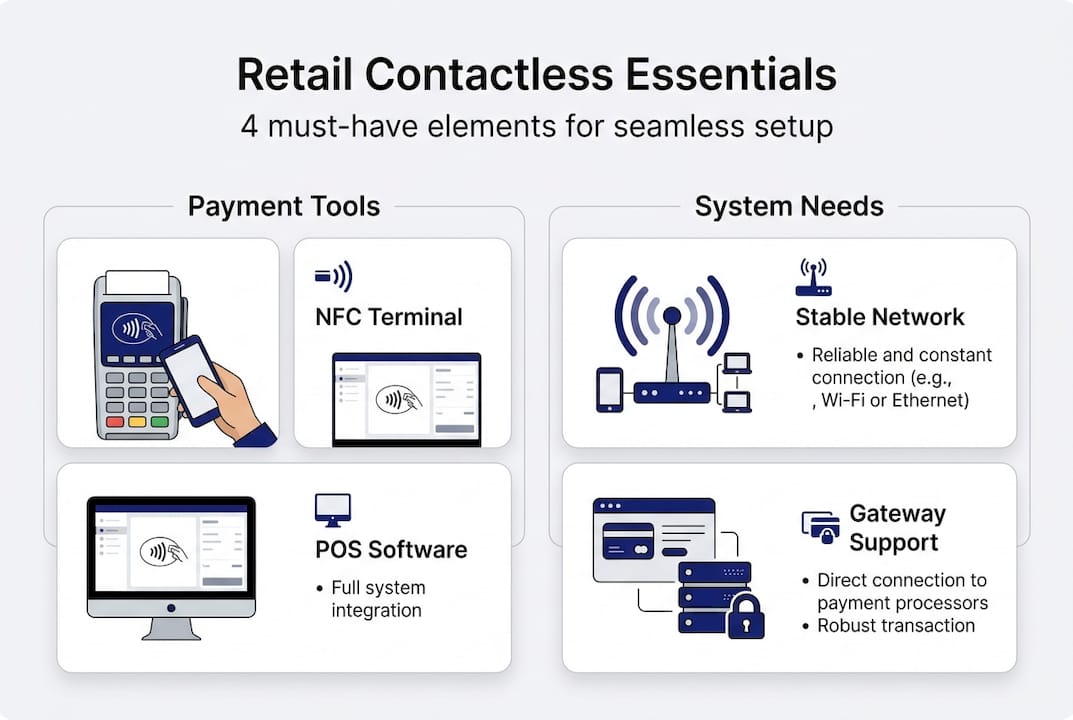 Infographic of contactless integration essentials