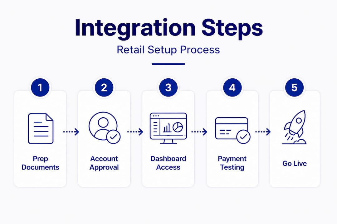 Infographic of Cashfree integration steps