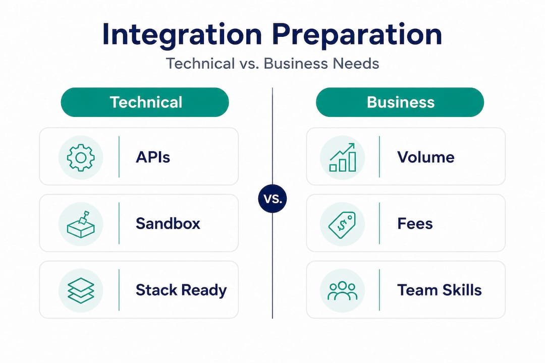 Infographic compares technical and business prerequisites