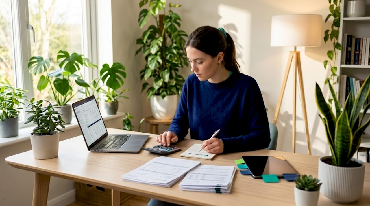 Calculating payment processing fees at kitchen table
