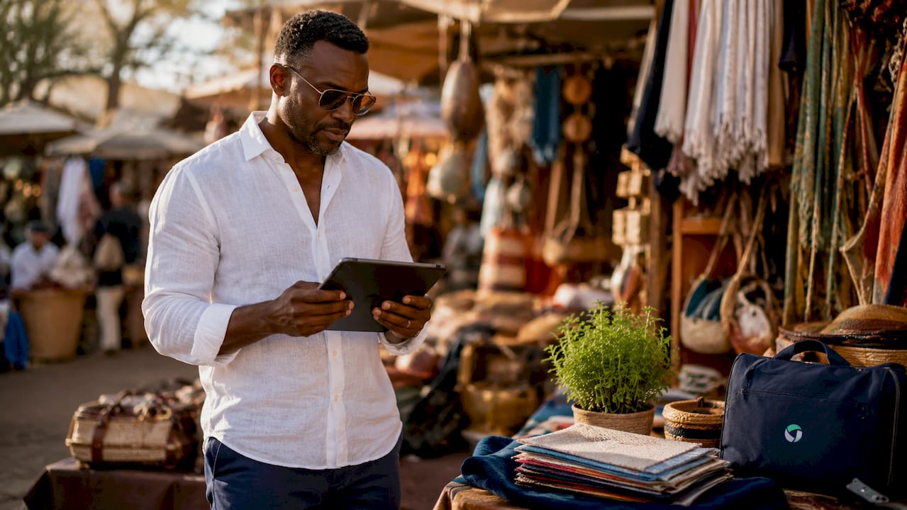 Retail manager handling BNPL post-purchase tasks