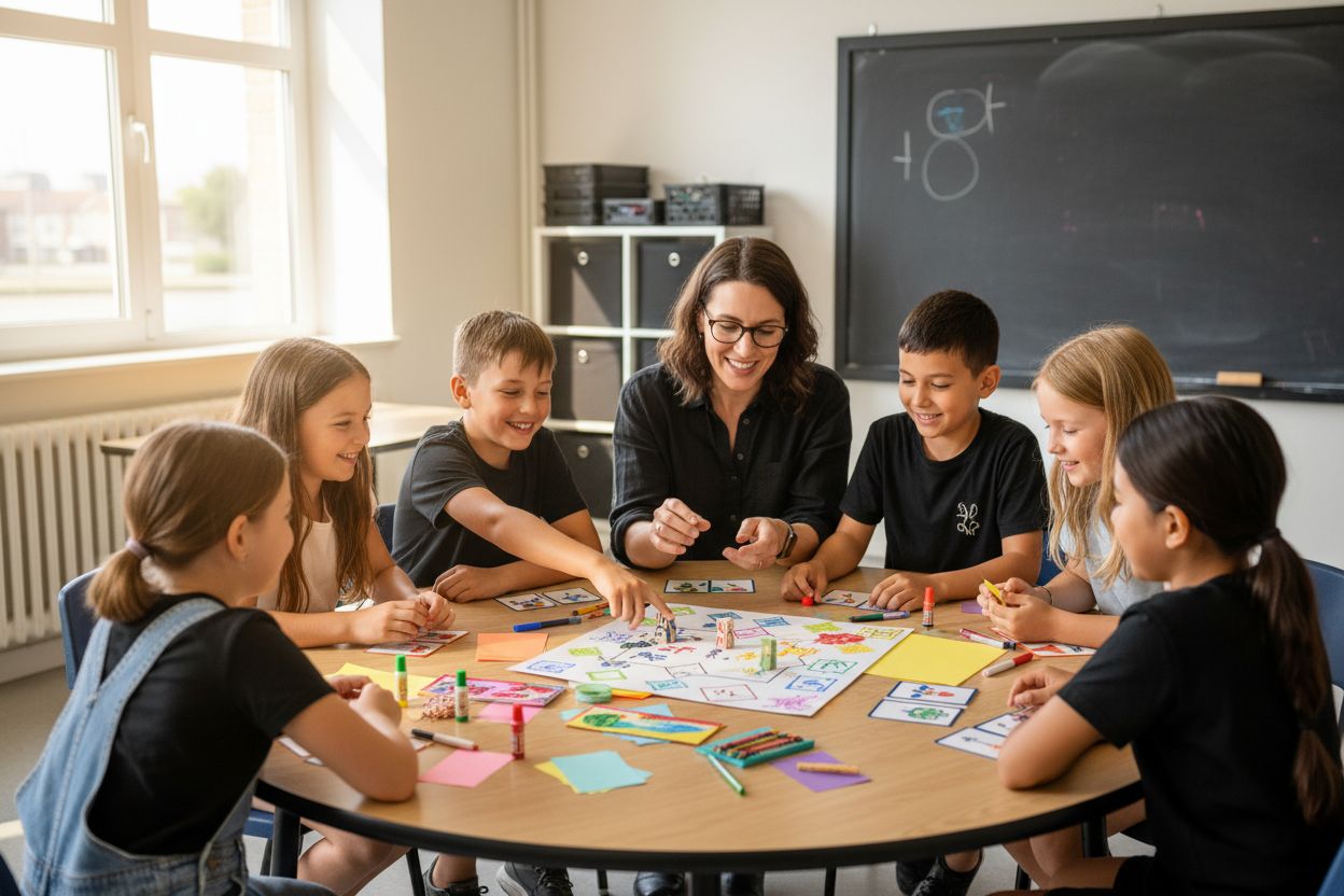 onderwijs zelfgemaakt spel interactie