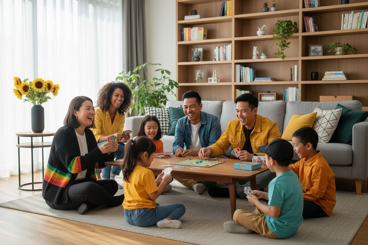 gezelschapsspellen familiesfeer