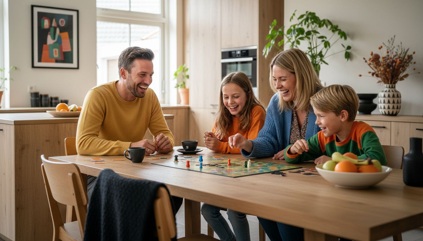 gezin samen spel