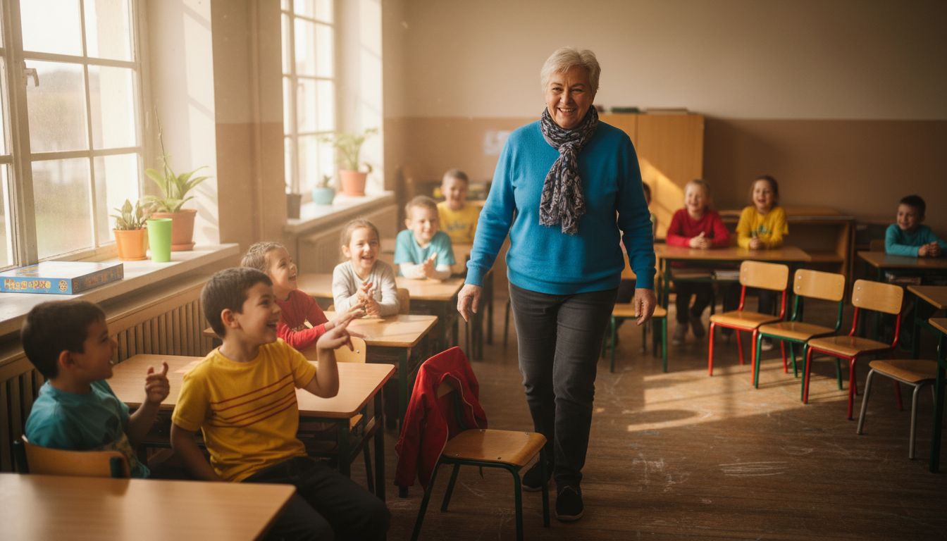 Klaslokaal wordt klaargemaakt voor kinderspel