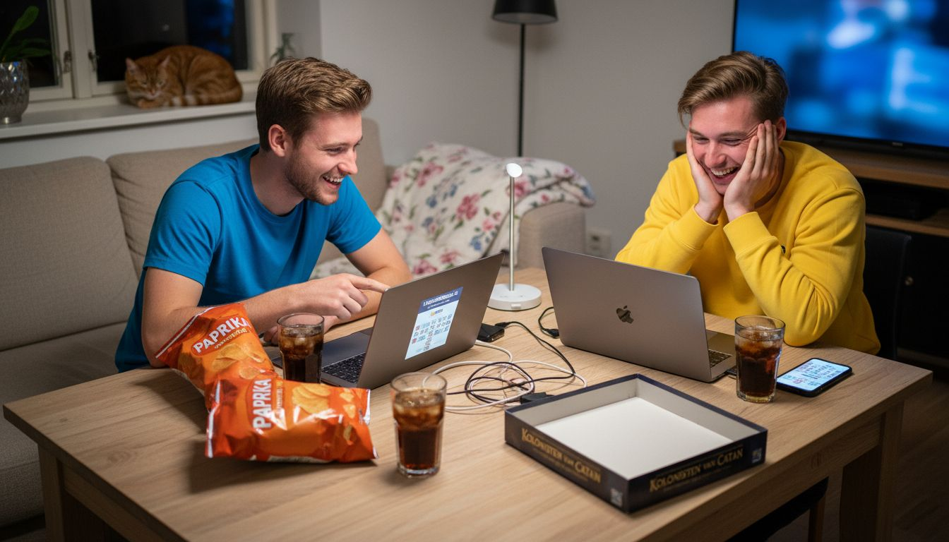 Met een groep vrienden gezellig online bingoën vanuit huis