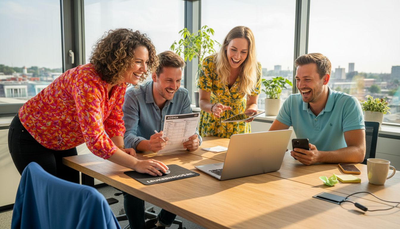 Collega’s organiseren een online bedrijfsquiz