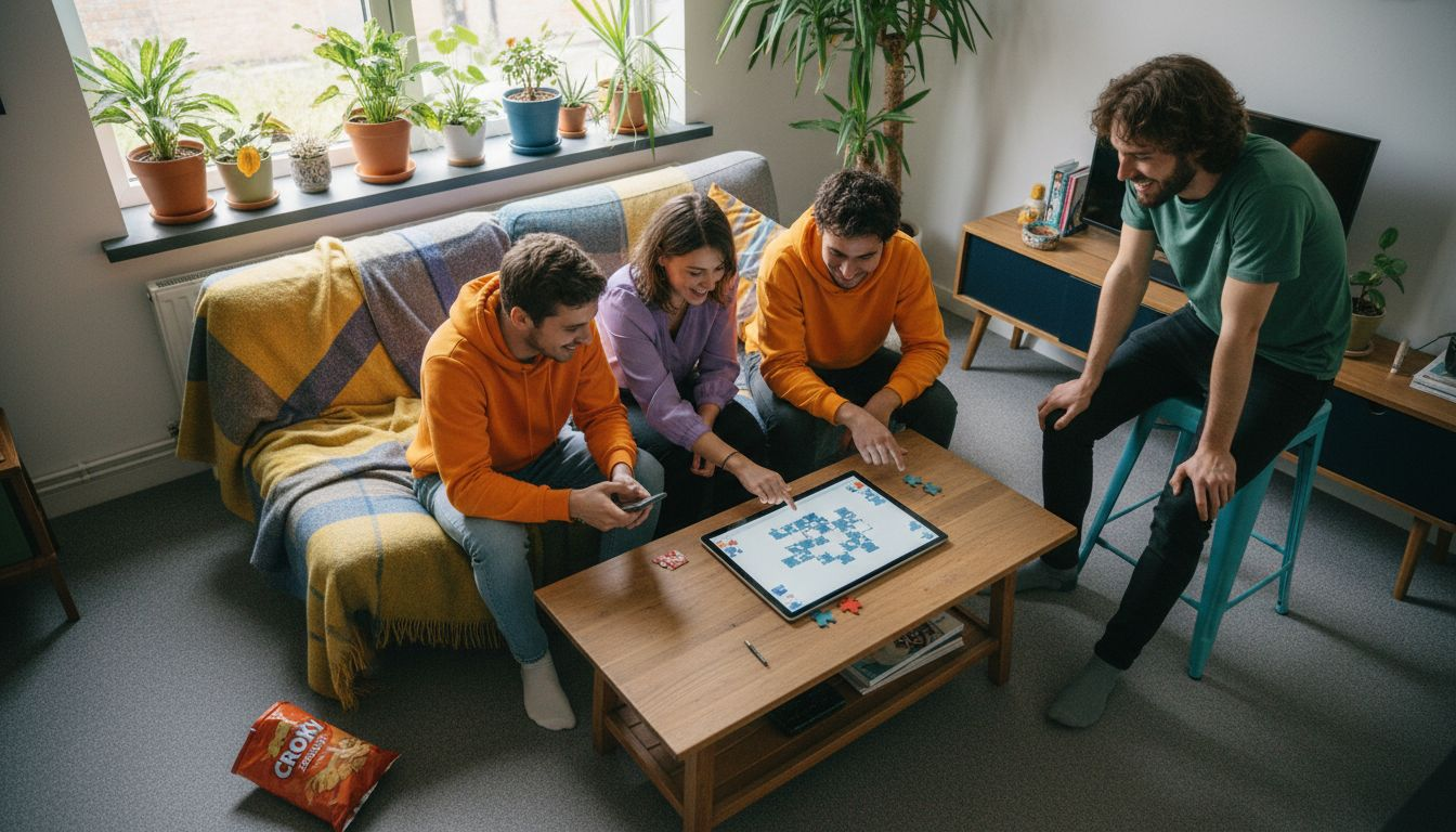 Samen met collega’s een puzzel leggen