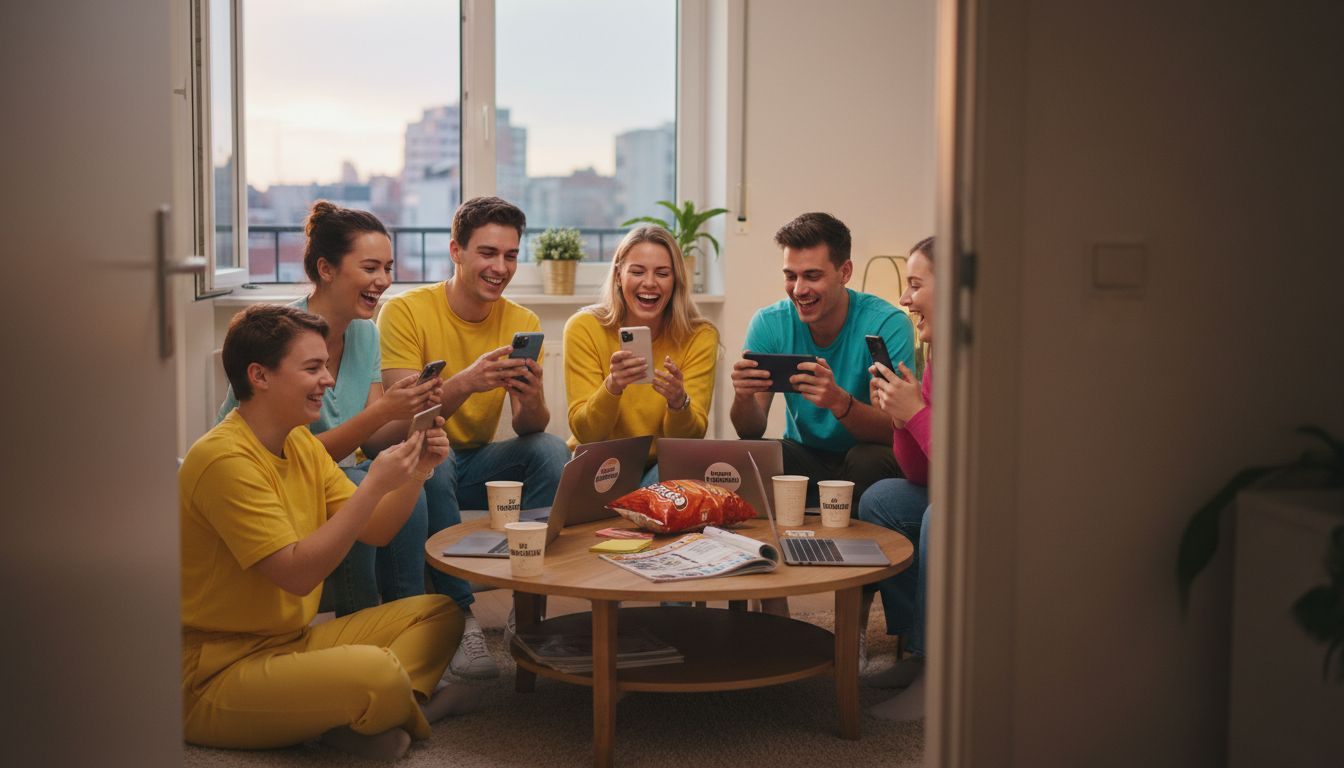 Met z’n allen gezellig online bingoën in de huiskamer