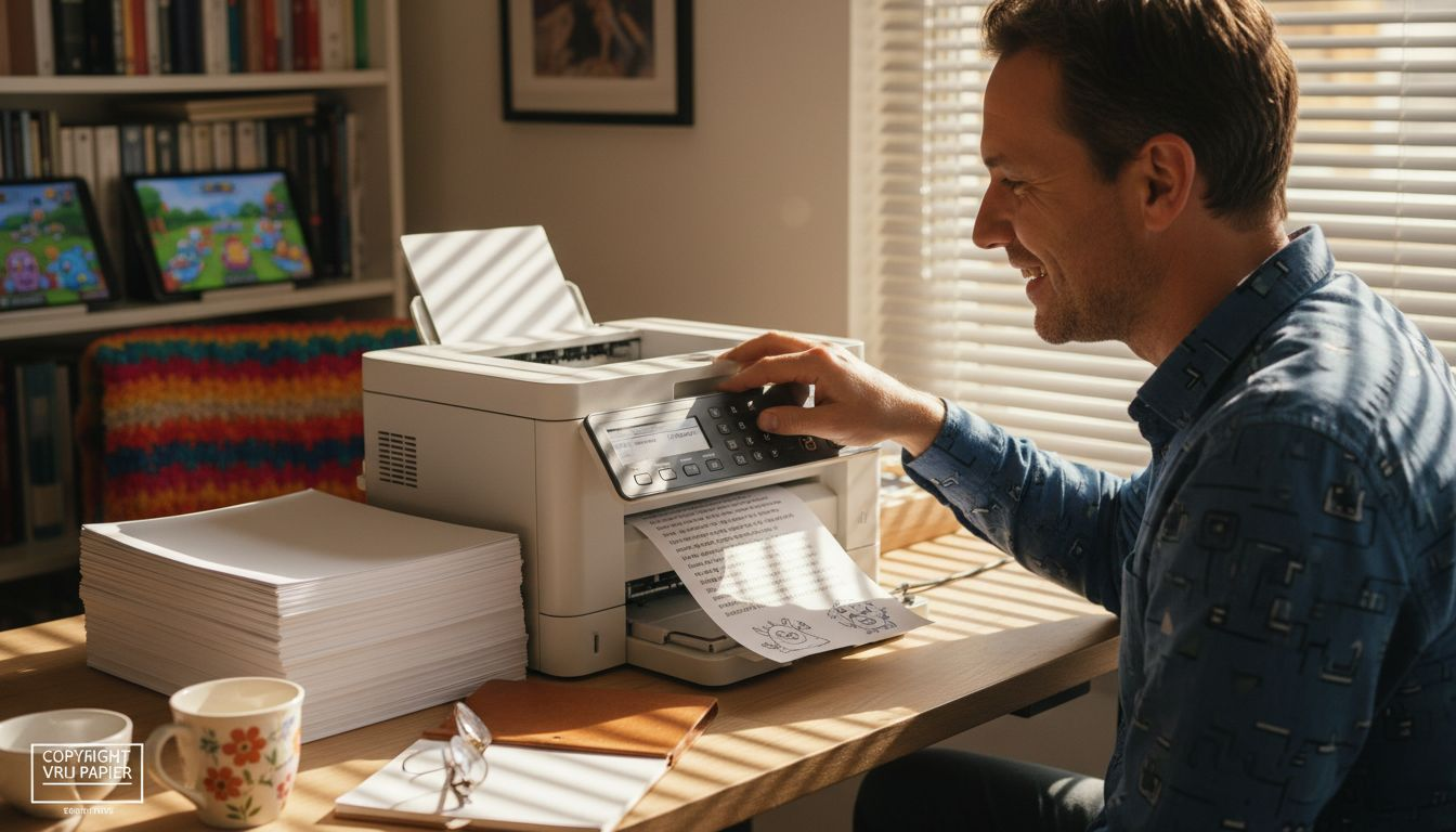 Man stelt de printer in om spelsheets af te drukken