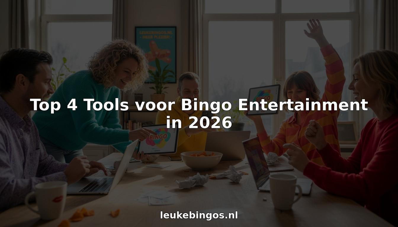 Volwassenen die gezellig thuis digitaal bingo spelen