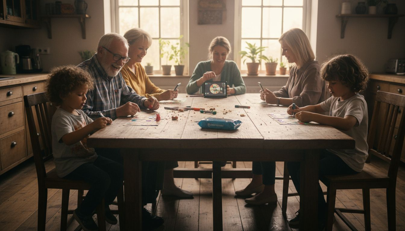 Met het hele gezin samen plezier tijdens een gezellige interactieve bingoavond