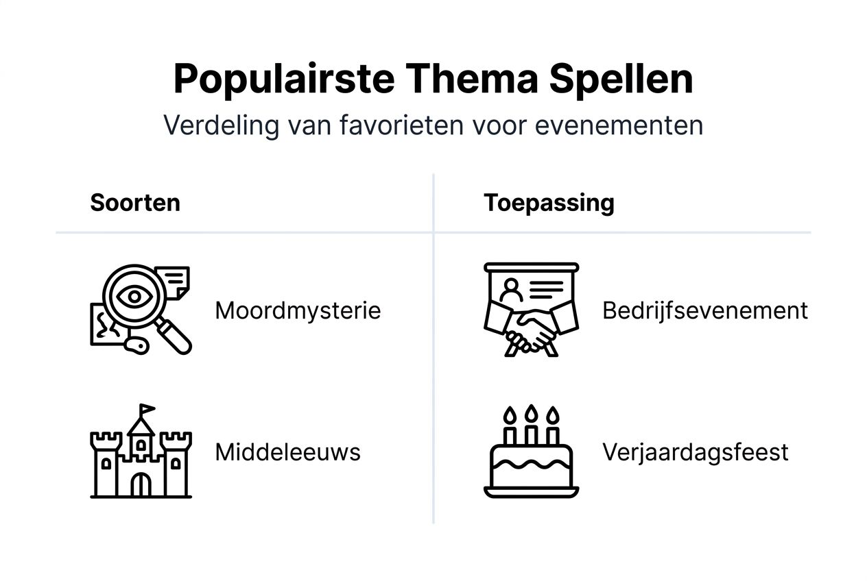 Infographic: Een overzicht van de populairste bordspellen met een thema