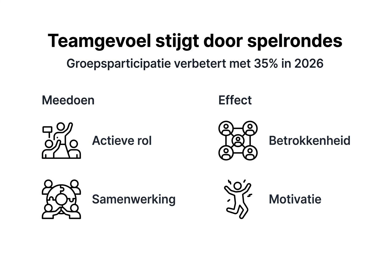 Infographics over spelrondes versterken het teamgevoel
