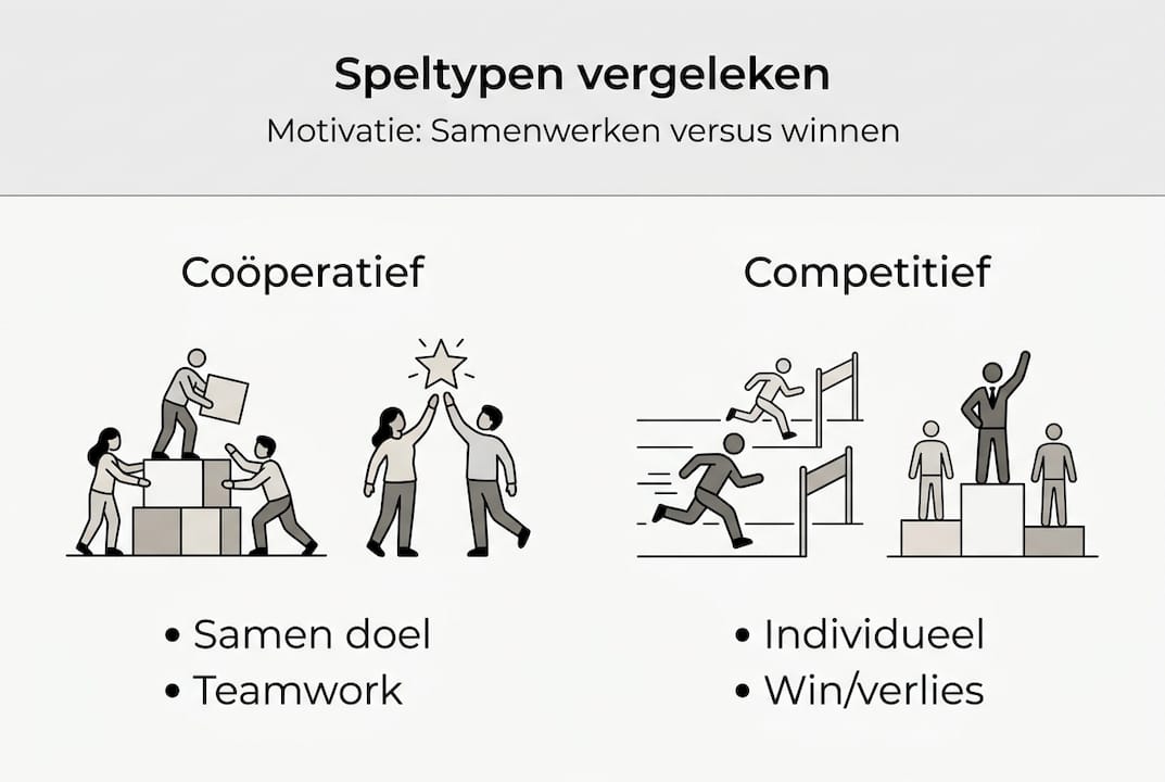 Overzichtelijke infographic brengt de belangrijkste verschillen tussen speltypen in kaart