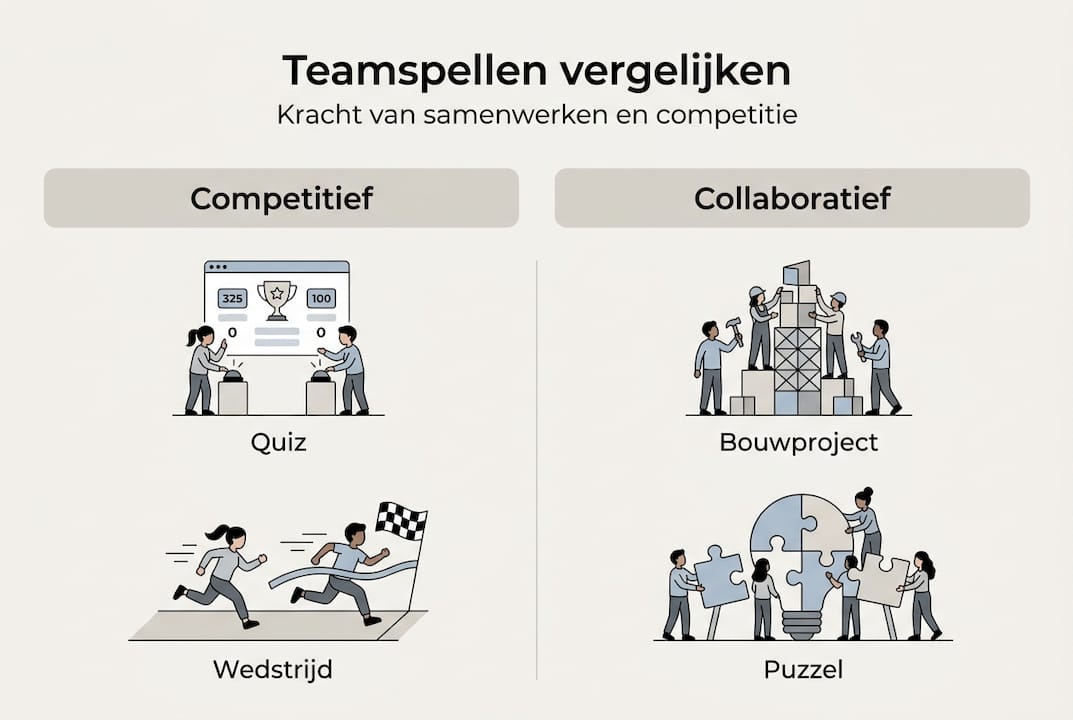 Infographic: samenwerken of de strijd aangaan – teamspellen onder de loep