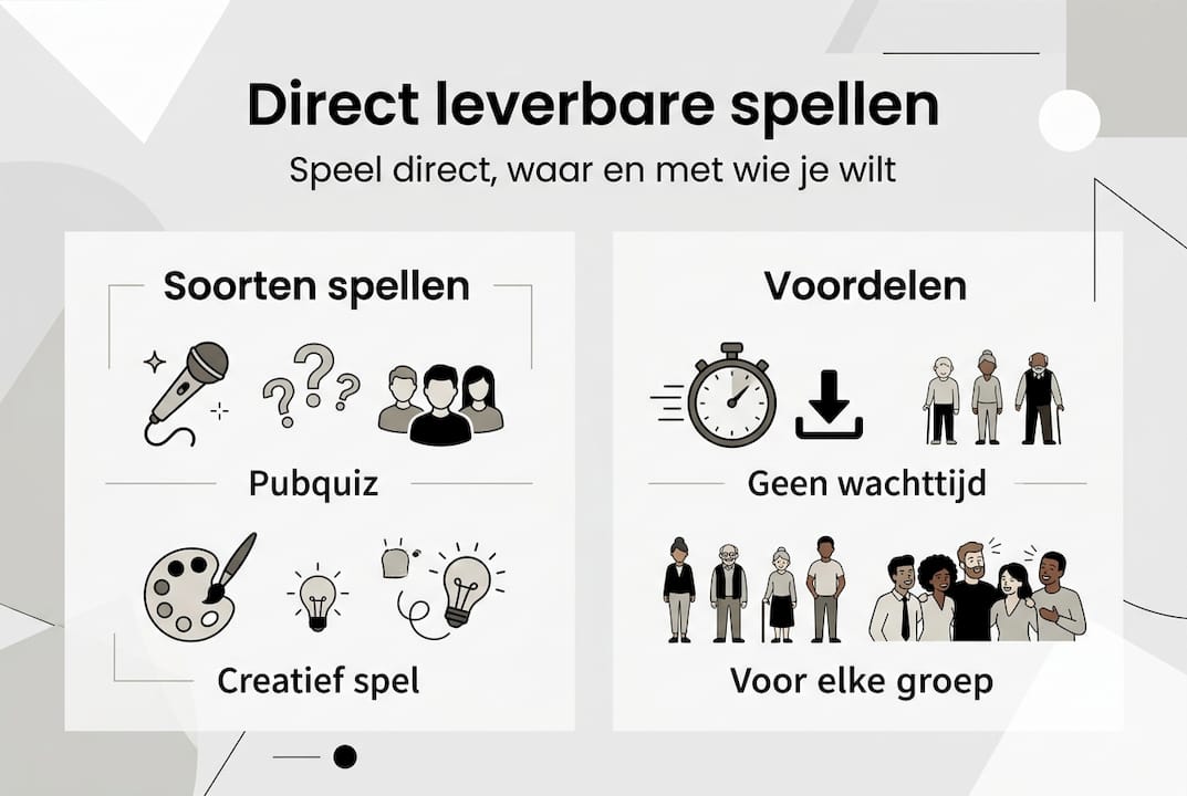 Infographic: overzicht van spellen die direct uit voorraad leverbaar zijn