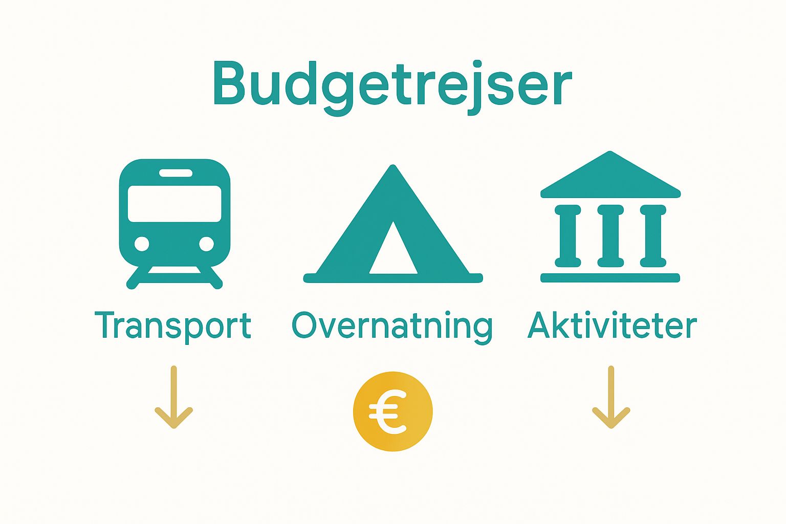 Infographic comparing budget savings on transport, accommodation, and activities