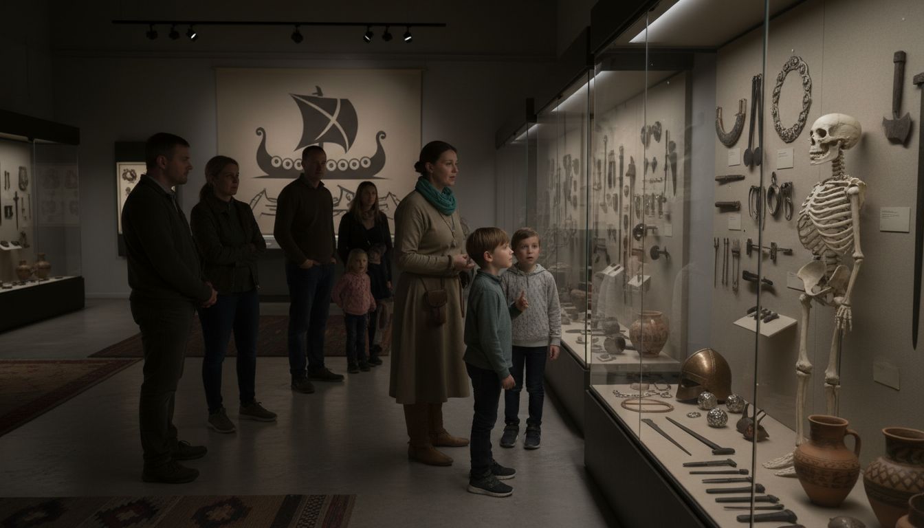 vikingemuseum udstillinger genstande