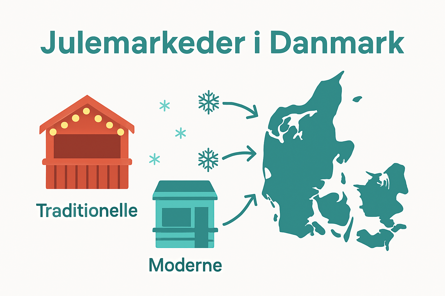 Infographic regional Danish Christmas market styles
