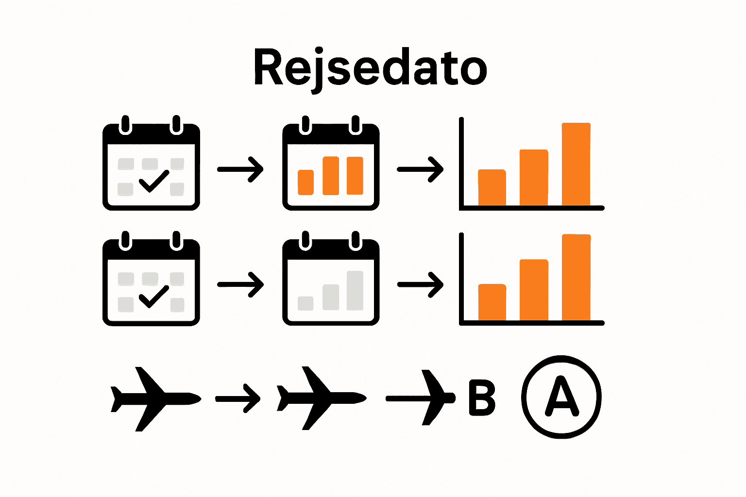 Oversigt: Sådan varierer flypriser alt efter dato og lufthavn