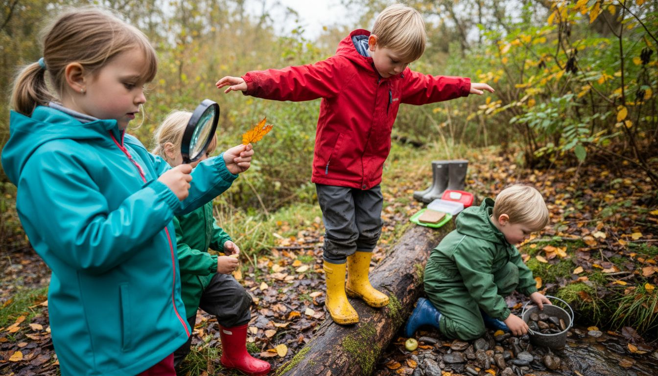 Danske børn udforsker og udvikler sig gennem leg i naturen