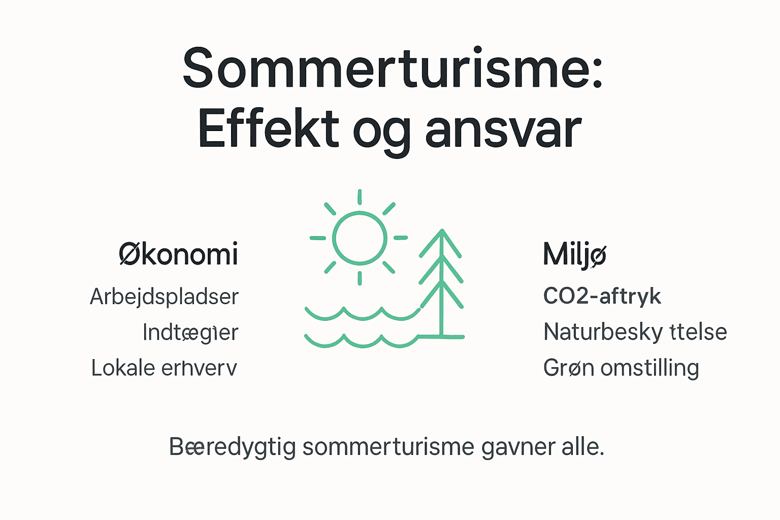 Infografik: Sådan påvirker sommerturismen både økonomi og miljø