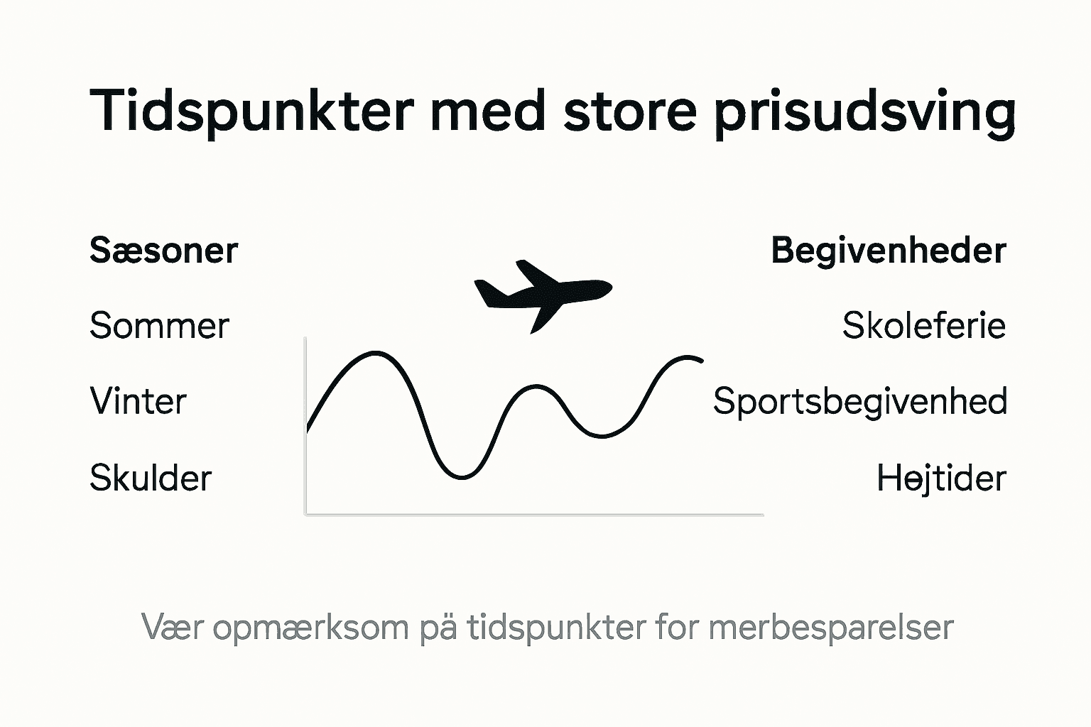 Grafisk oversigt: Sådan varierer flypriserne gennem året