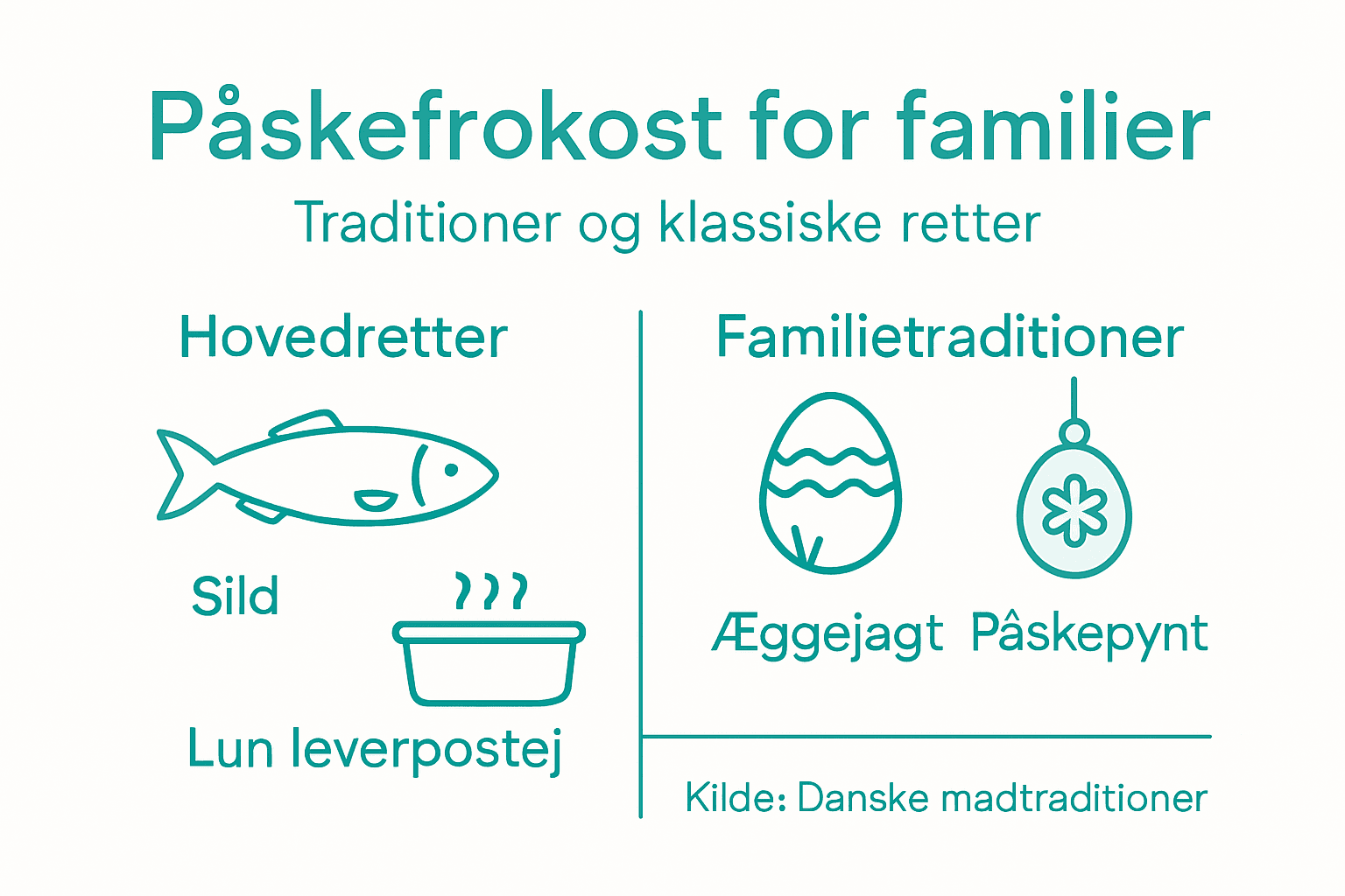 Grafik: Sådan fejrer vi påske i Danmark – traditioner og påskefrokostens klassikere