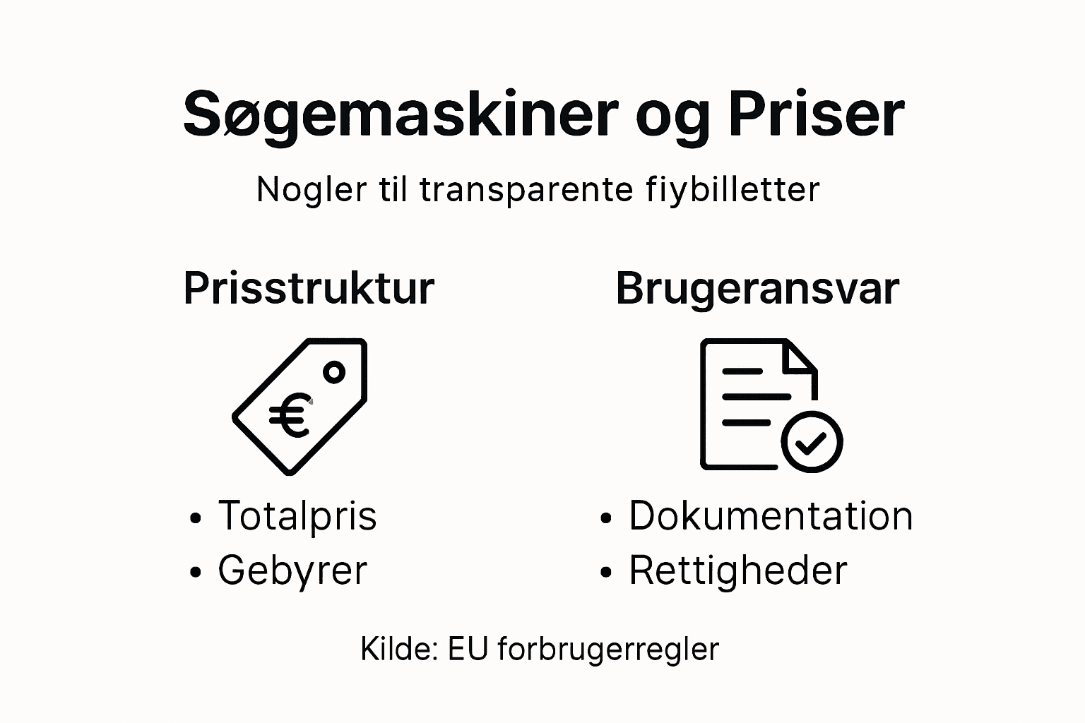 Infografik: Sådan får du fuldt overblik over priser og gennemsigtighed, når du rejser
