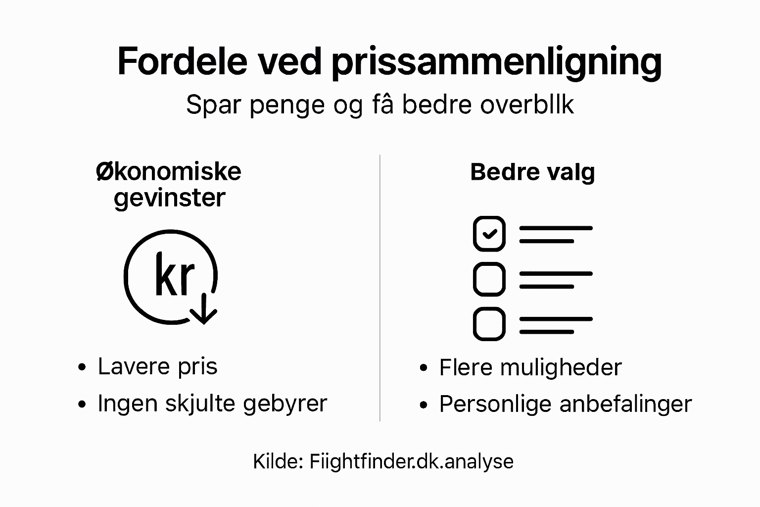Grafisk oversigt: Derfor er det smart at sammenligne priser