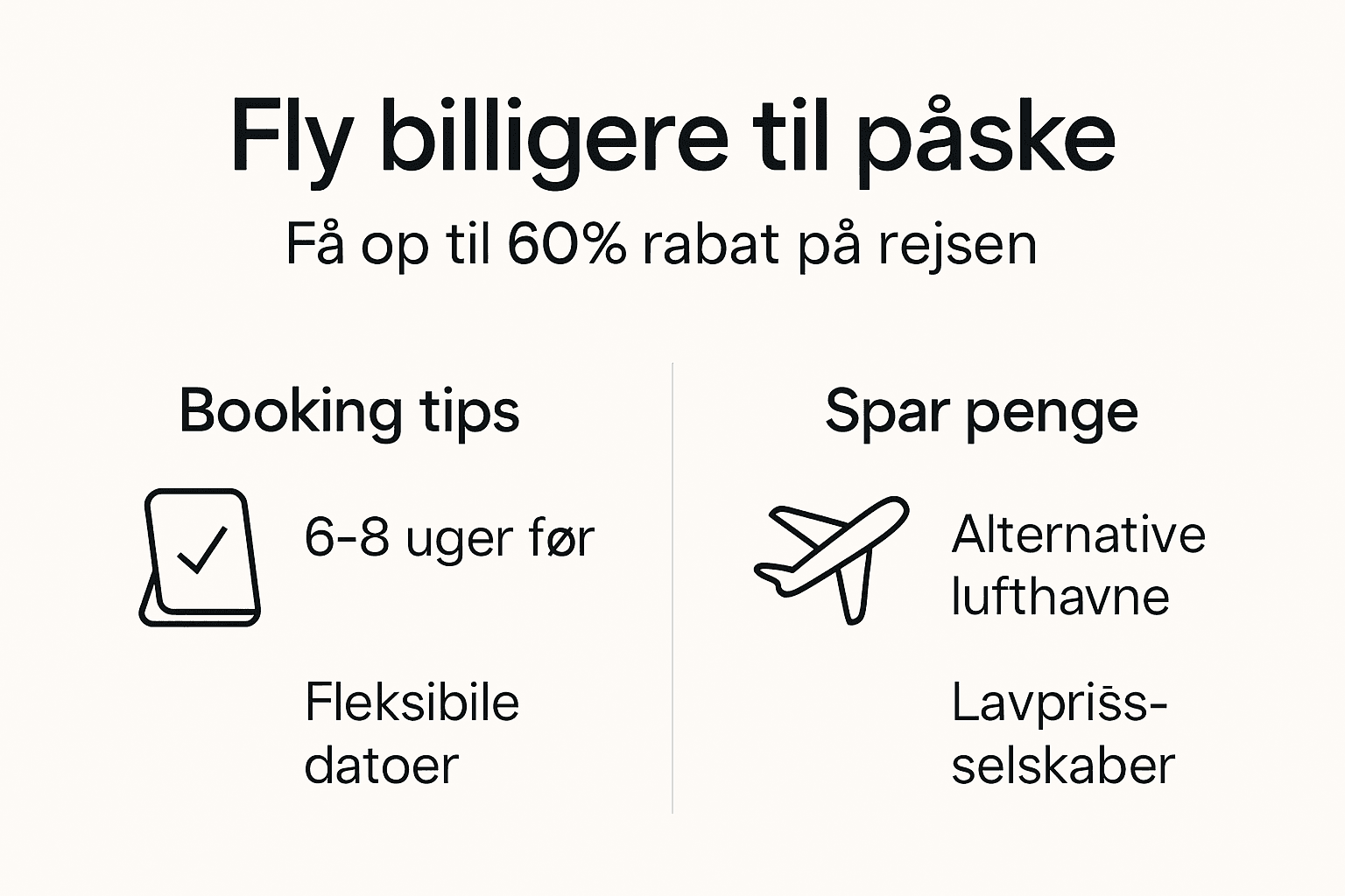 Guide: Sådan finder du de billigste flybilletter til påsken – vores bedste tips