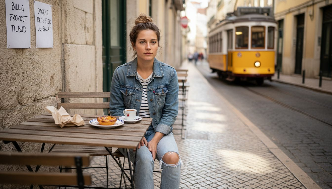 Billig frokost under åben himmel i Lissabon