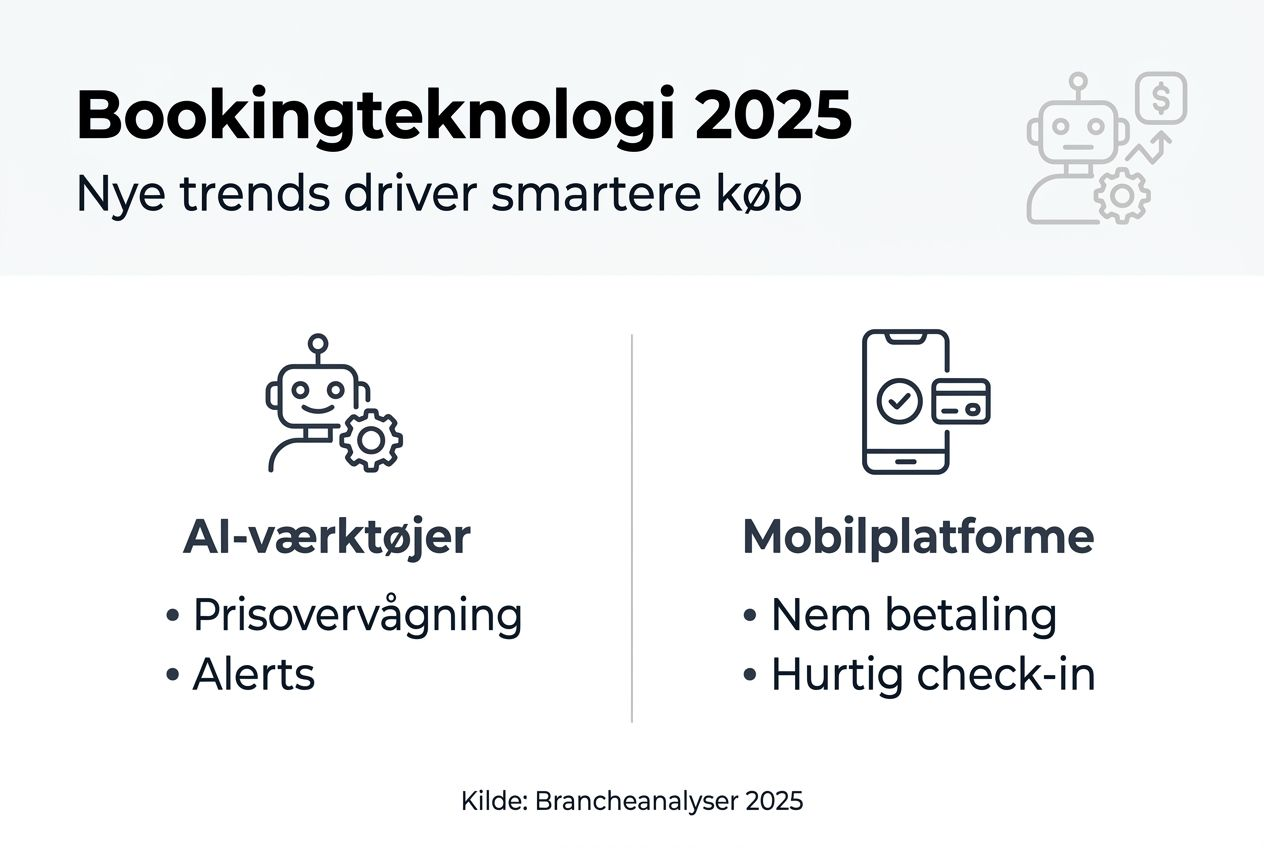 Infografik: De nyeste tendenser inden for bookingteknologi i 2025