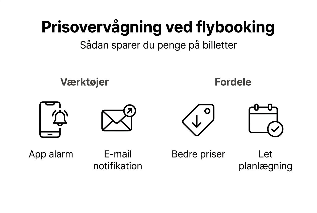Grafisk guide til, hvordan du holder øje med priser på flybilletter