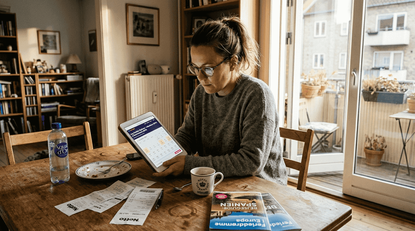 Kvinde søger hjemrejse med fleksible datoer