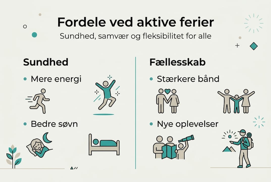 Infografik: Derfor giver aktive ferier ekstra værdi