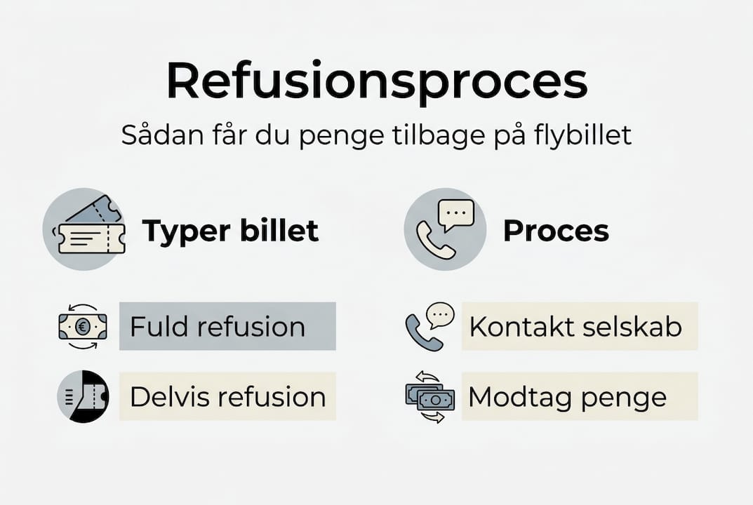 Oversigt: Sådan foregår refundering af flybilletter