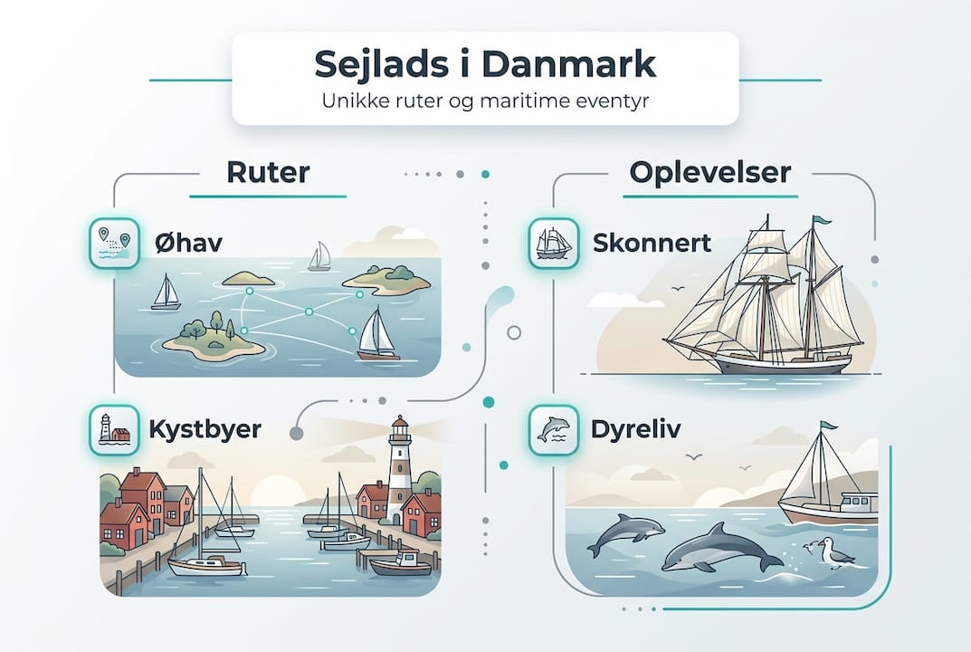 Overblik over spændende sejlruter og oplevelser på vandet
