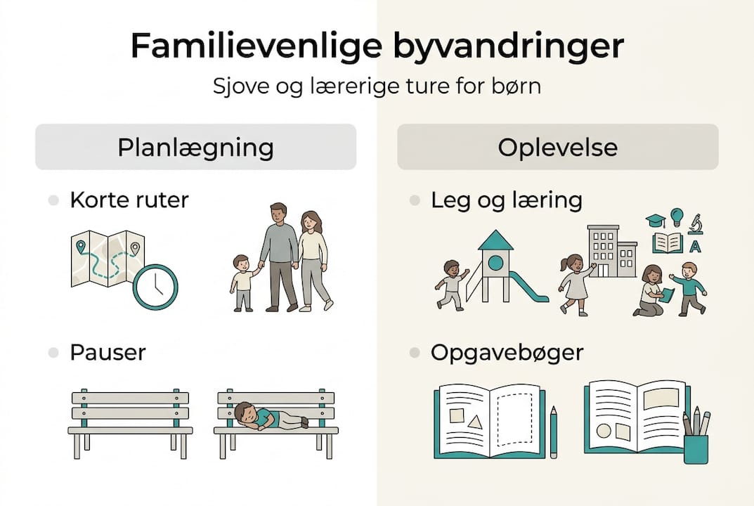 Oversigt: Sådan får hele familien mest ud af byvandringer
