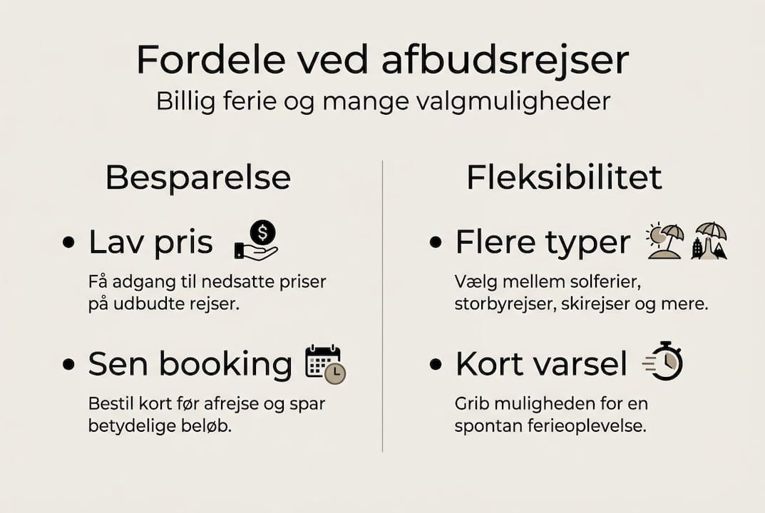Grafisk oversigt: Derfor er afbudsrejser et hit