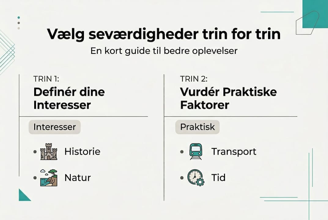 Grafik: Sådan vælger du de bedste oplevelser på din rejse – trin for trin