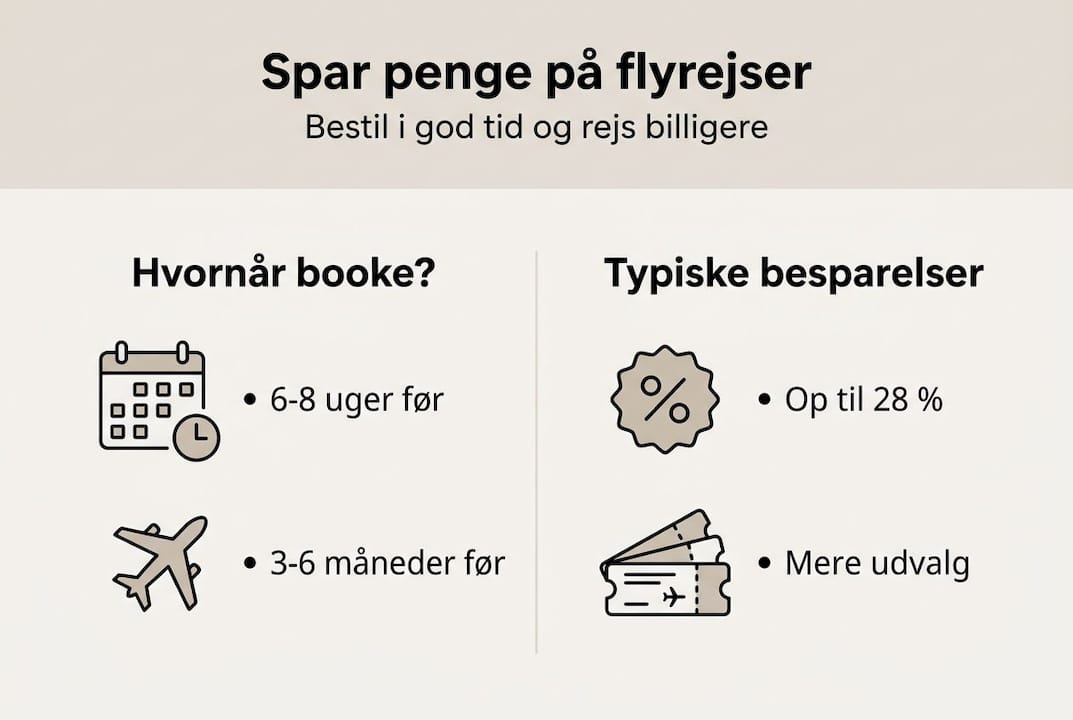 Grafik: Sådan får du de bedste priser – hvornår skal du booke for at spare mest?