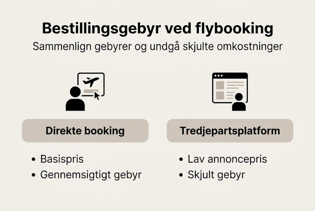 Grafisk oversigt: Sådan bliver du opkrævet gebyrer, når du bestiller flybilletter