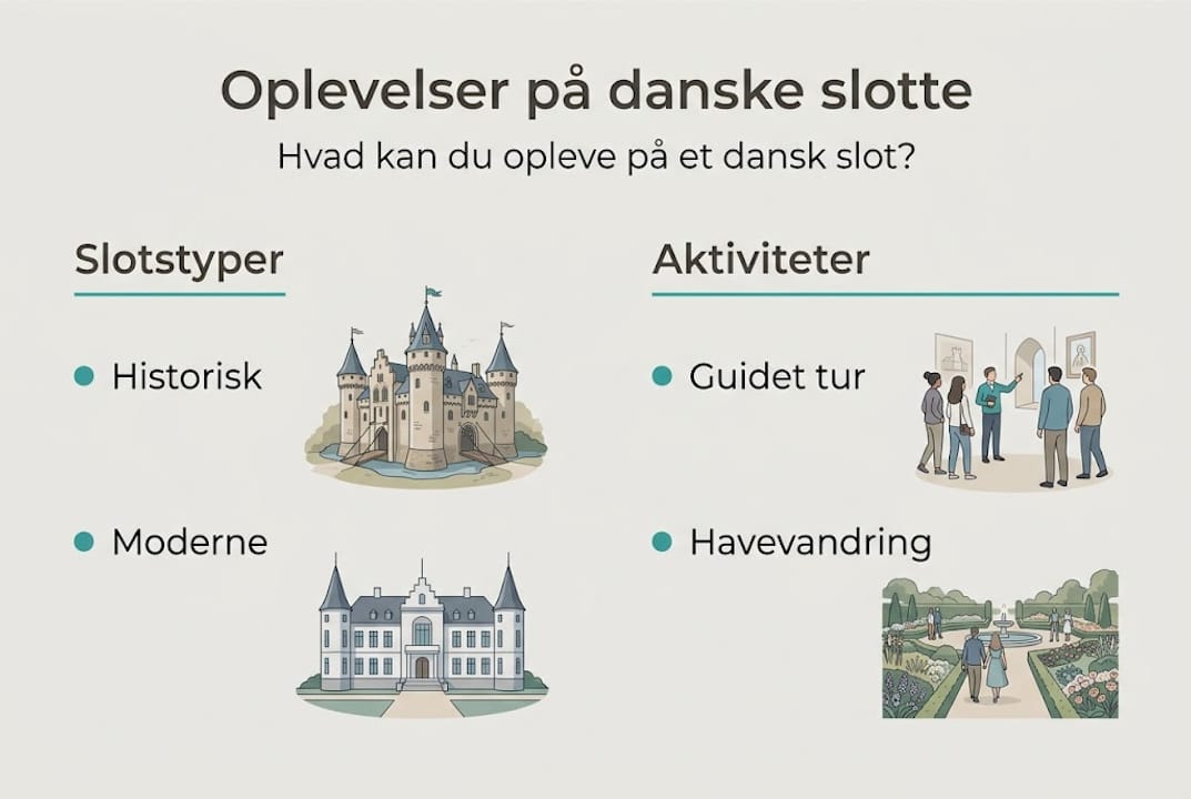 Experiences at Danish castles – an overview in infographics
