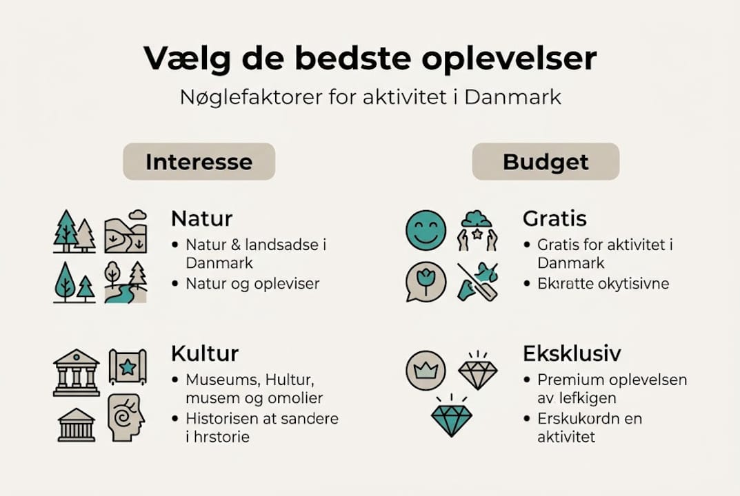 Graphic overview: How we choose activities in Denmark